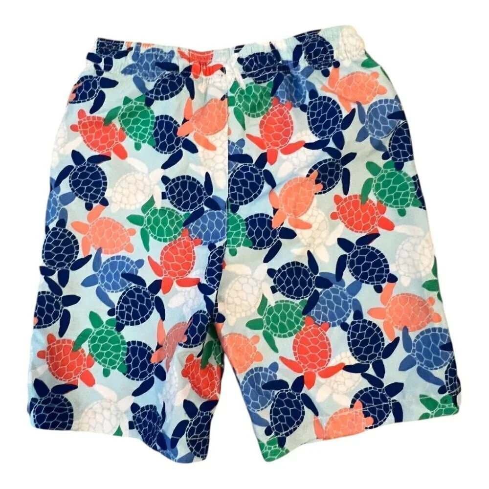 The Children's Place Boys Swim Trunks Turtle Print Size 5 New
